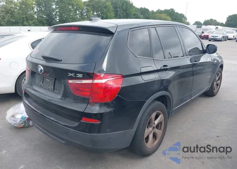 2011 BMW X3 xDrive28I из США, поврежденный, VIN 5UXWX5C54BL706608